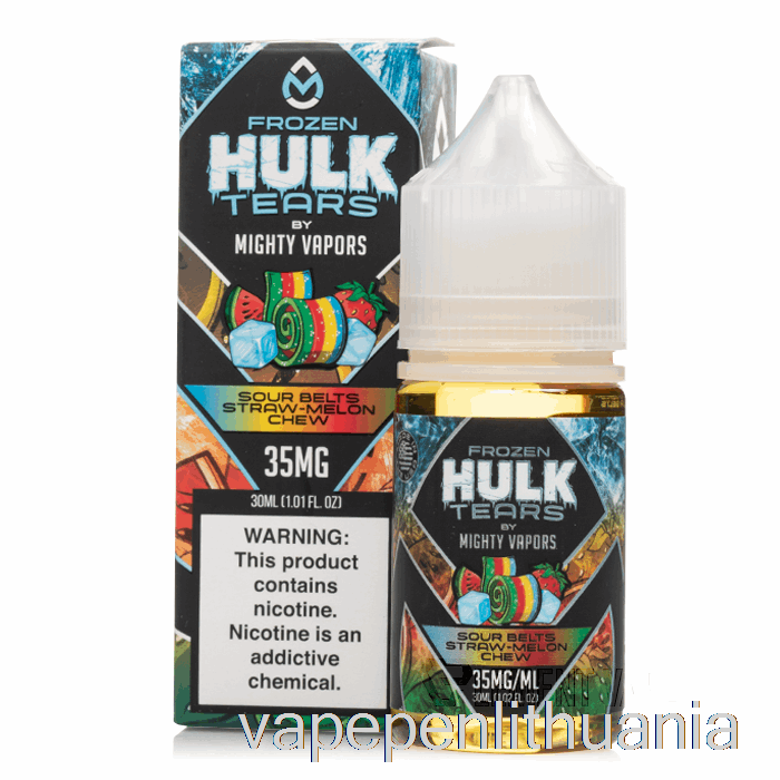 šaldytų Rūgščių Diržų šiaudų Meliono Kramtukas - Hulk Ašaros Druskos - 30 Ml 50 Mg Vape Skysčio